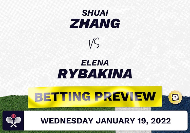 Shuai Zhang vs. Elena Rybakina Predictions - Jan 20, 2022