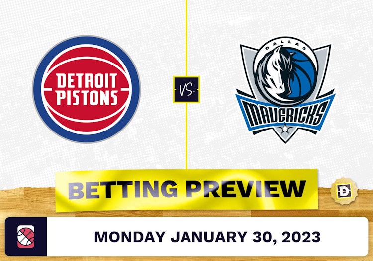 Pistons vs. Mavericks Prediction and Odds - Jan 30, 2023