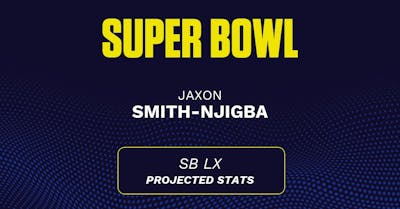 Jaxon Smith-Njigba Super Bowl LX projections: Receiving yards prediction, touchdown probability vs. Patriots