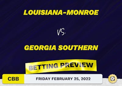 Louisiana-Monroe vs. Georgia Southern CBB Predictions and Odds - Feb 25, 2022