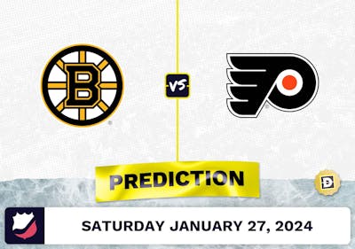 Boston Bruins vs. Philadelphia Flyers Prediction, Odds, NHL Picks [1/27/2024]
