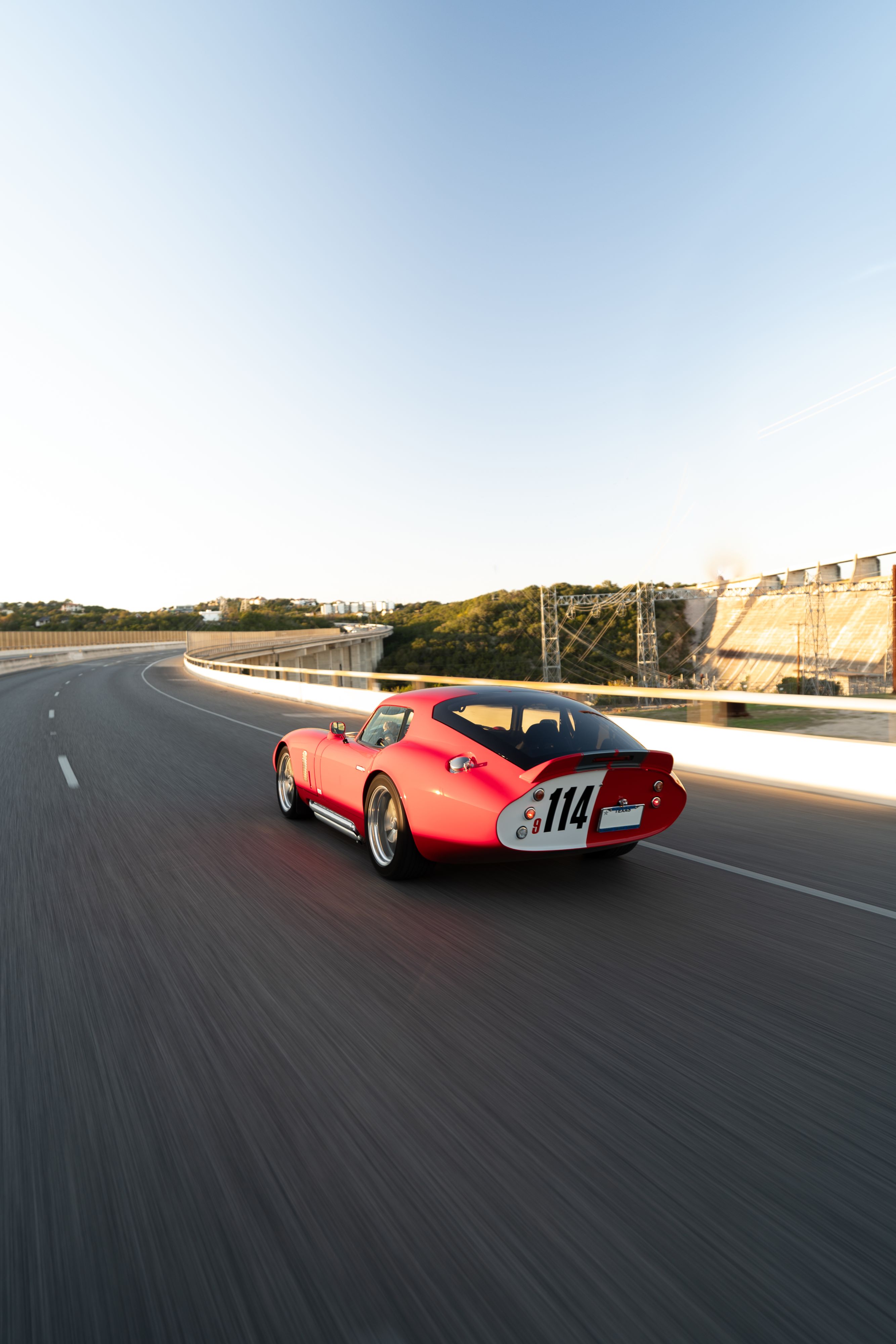 1965 Superformance Shelby Daytona CSX9114 in Monza Red.