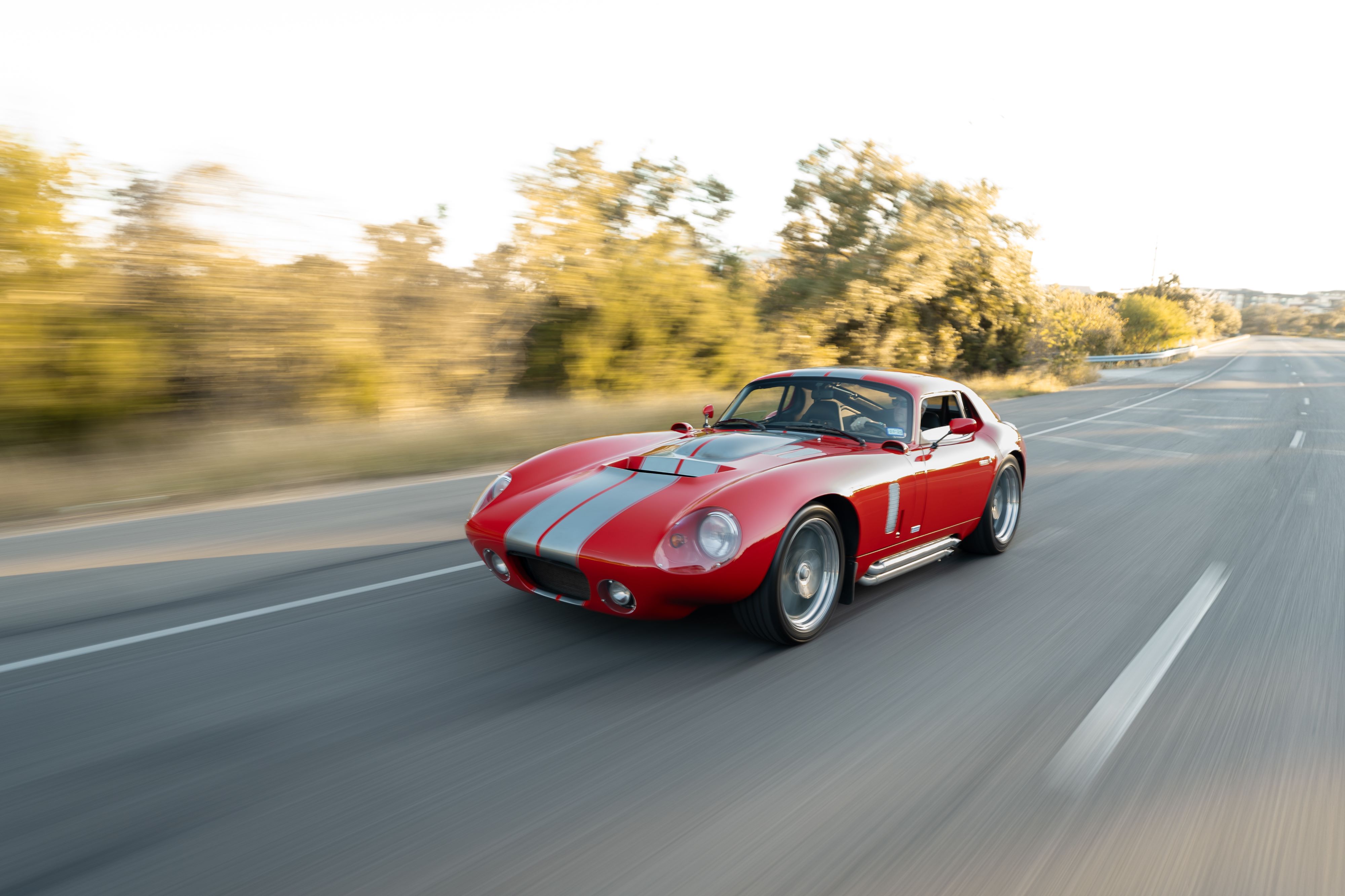 1965 Superformance Shelby Daytona CSX9114 in Monza Red.