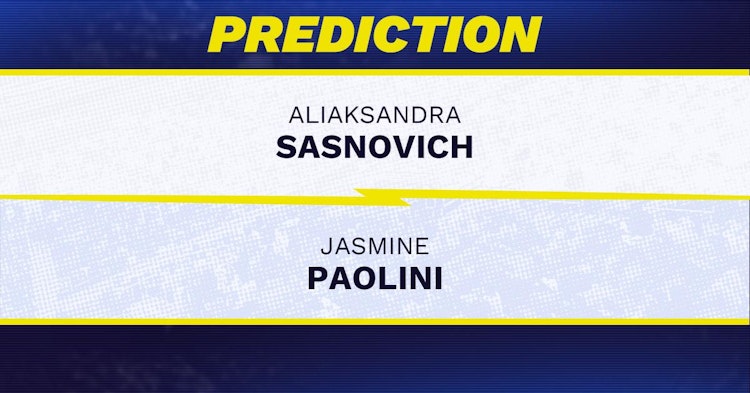 Aliaksandra Sasnovich vs Jasmine Paolini Tennis Prediction.