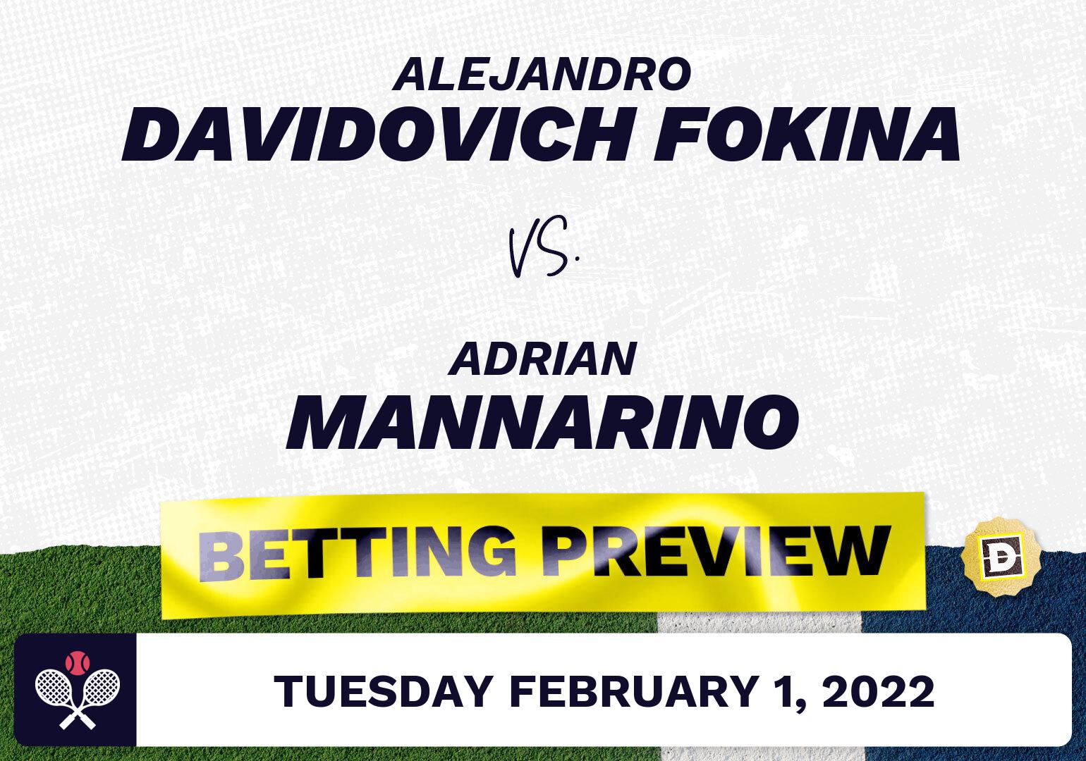 Alejandro Davidovich Fokina vs. Adrian Mannarino Predictions - Feb 2, 2022