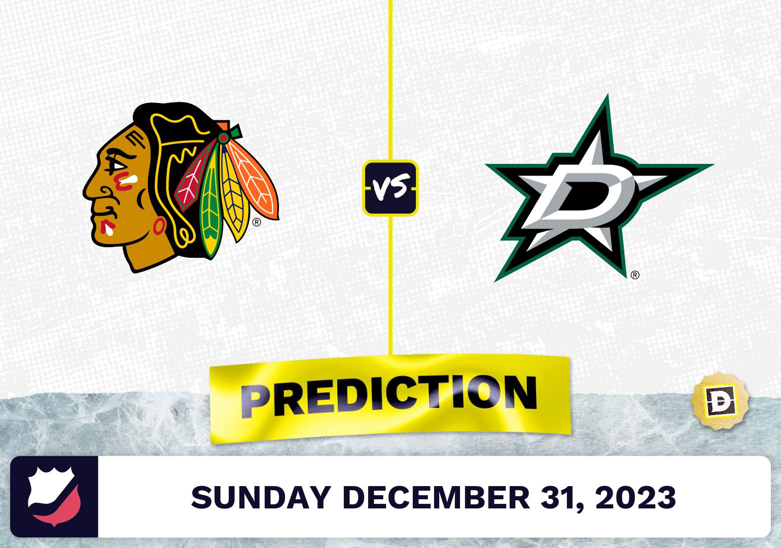 Chicago Blackhawks vs. Dallas Stars Prediction, Odds, NHL Picks  [12/31/2023]