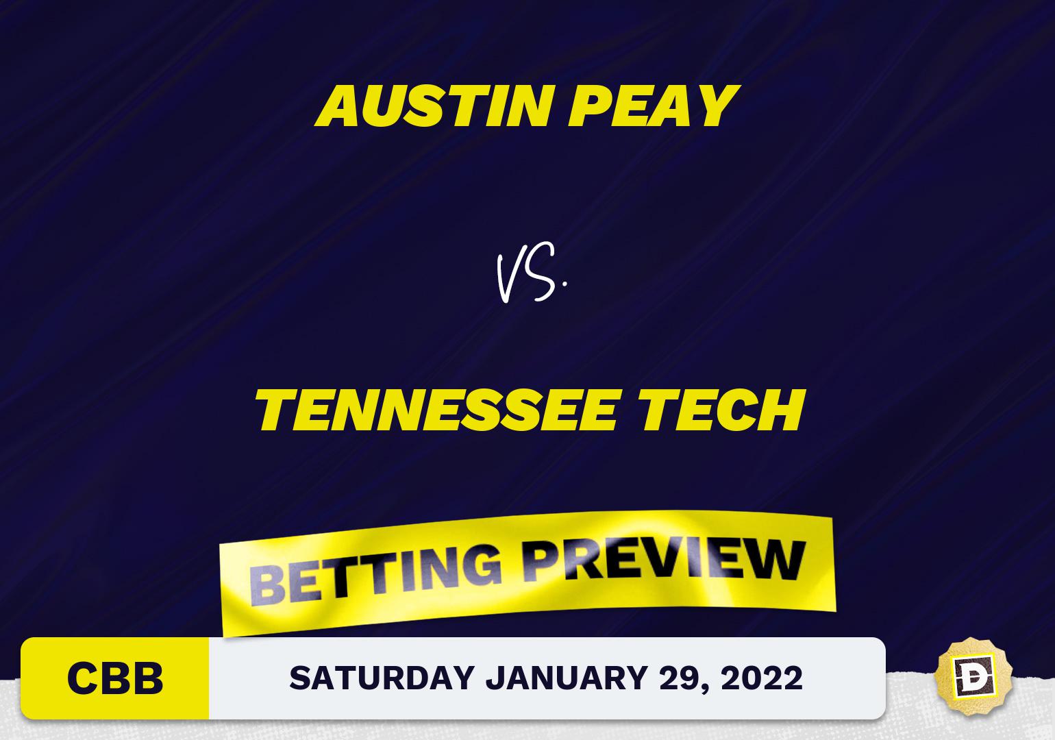 Austin Peay vs. Tennessee Tech CBB Predictions and Odds - Jan 29, 2022