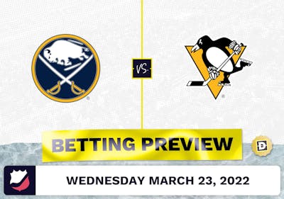 Penguins vs. Sabres Predictions and Odds - Mar 23, 2022