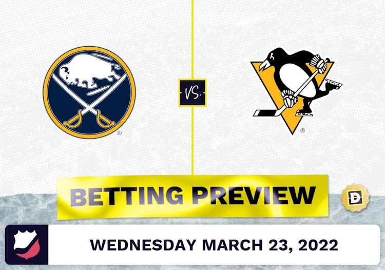 Penguins vs. Sabres Predictions and Odds - Mar 23, 2022