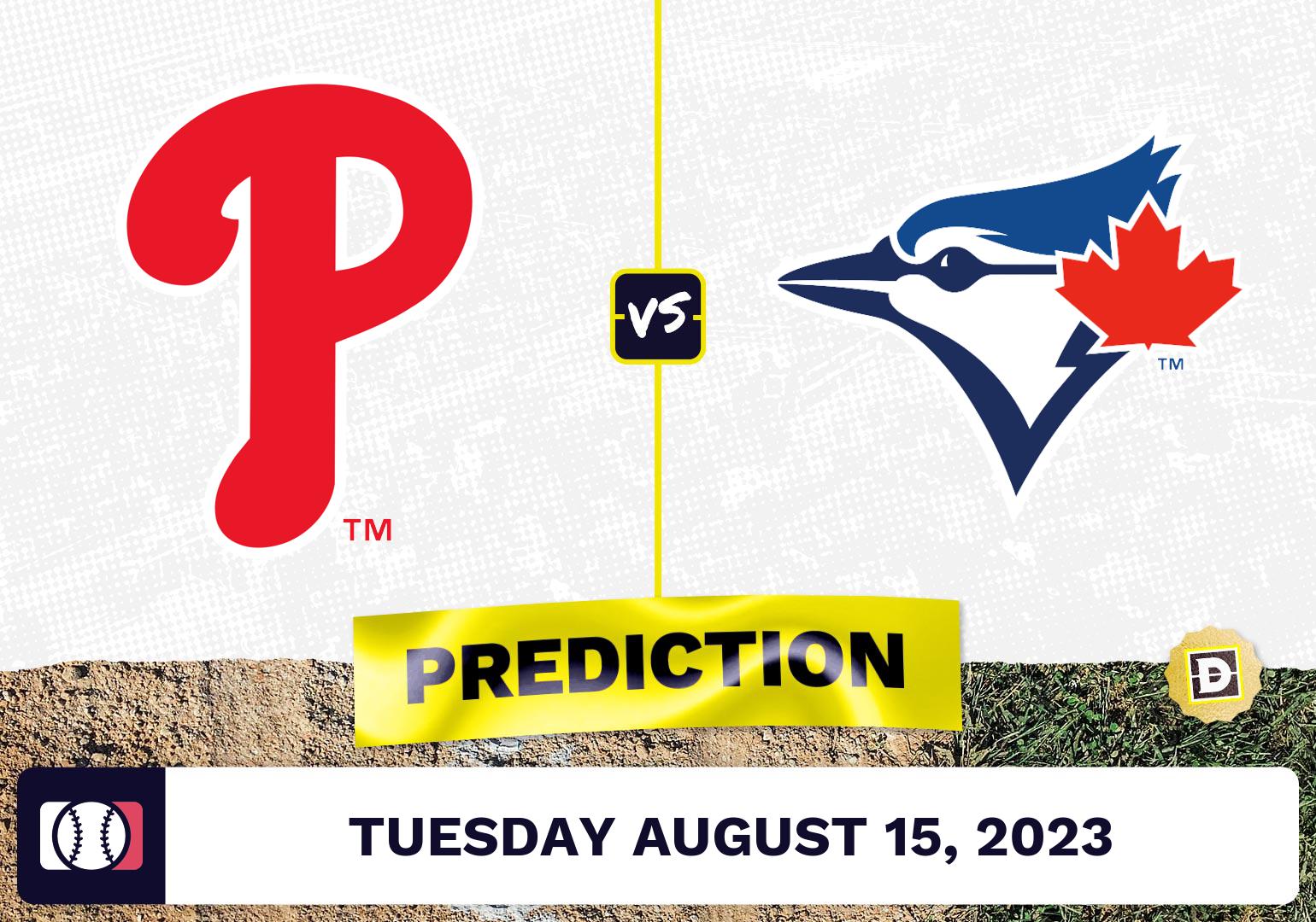 Phillies vs. Blue Jays Prediction for MLB Tuesday [8/15/2023]