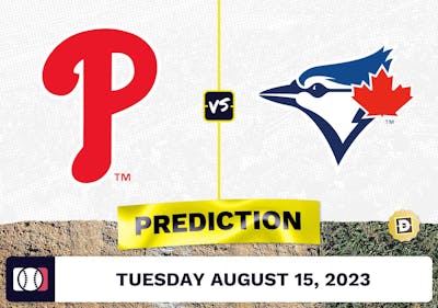 Phillies vs. Blue Jays Prediction for MLB Tuesday [8/15/2023]