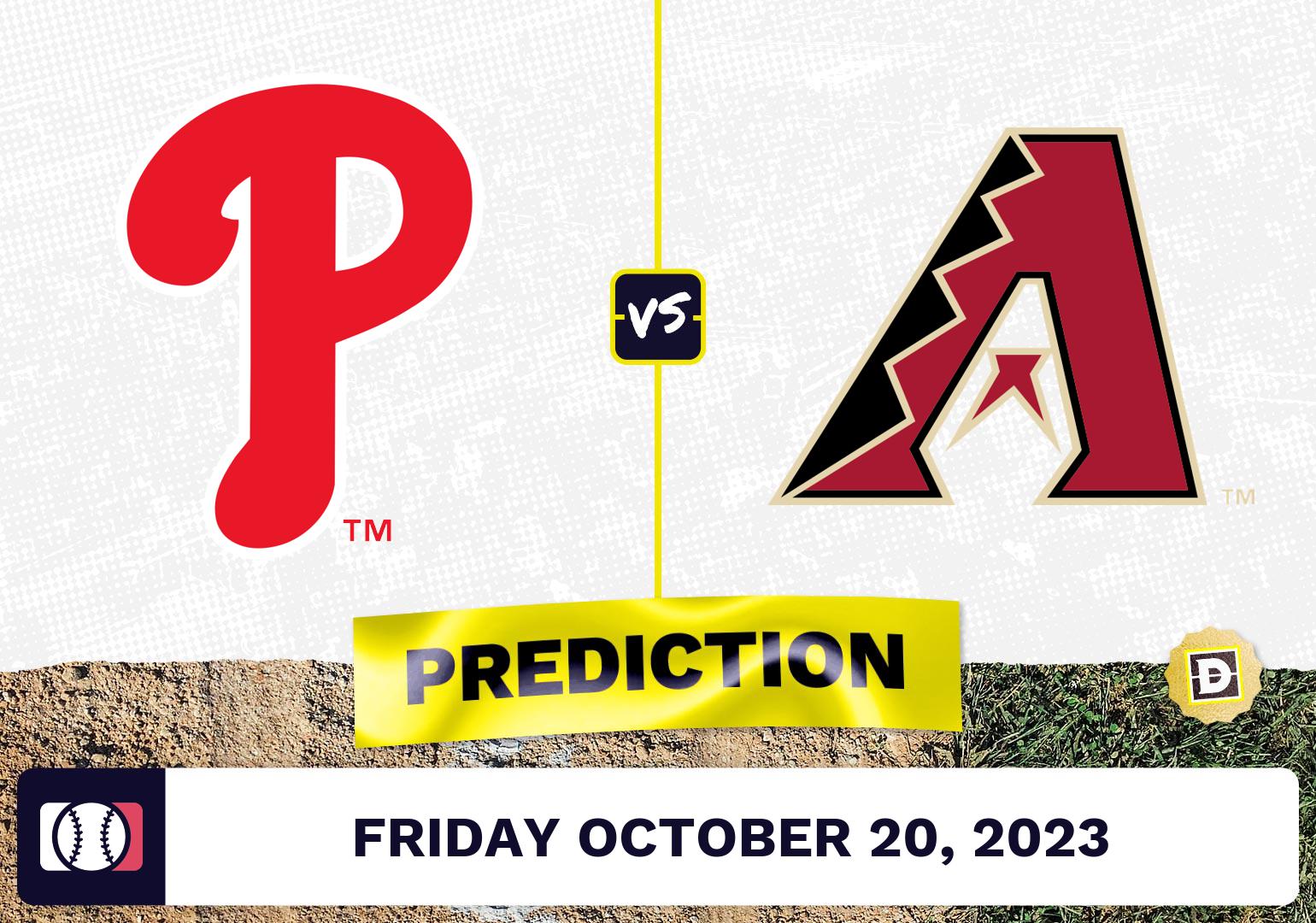 Phillies vs. Diamondbacks Game 4 NLCS Prediction for MLB Friday [10/20/2023]