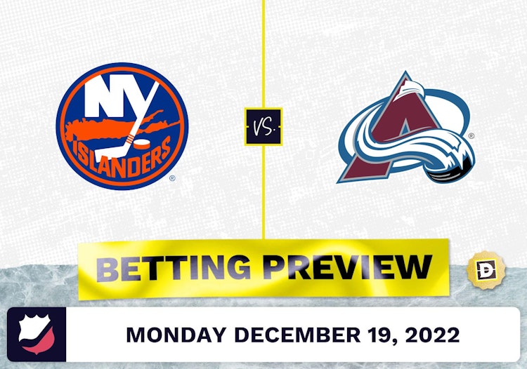 Islanders vs. Avalanche Prediction and Odds - Dec 19, 2022