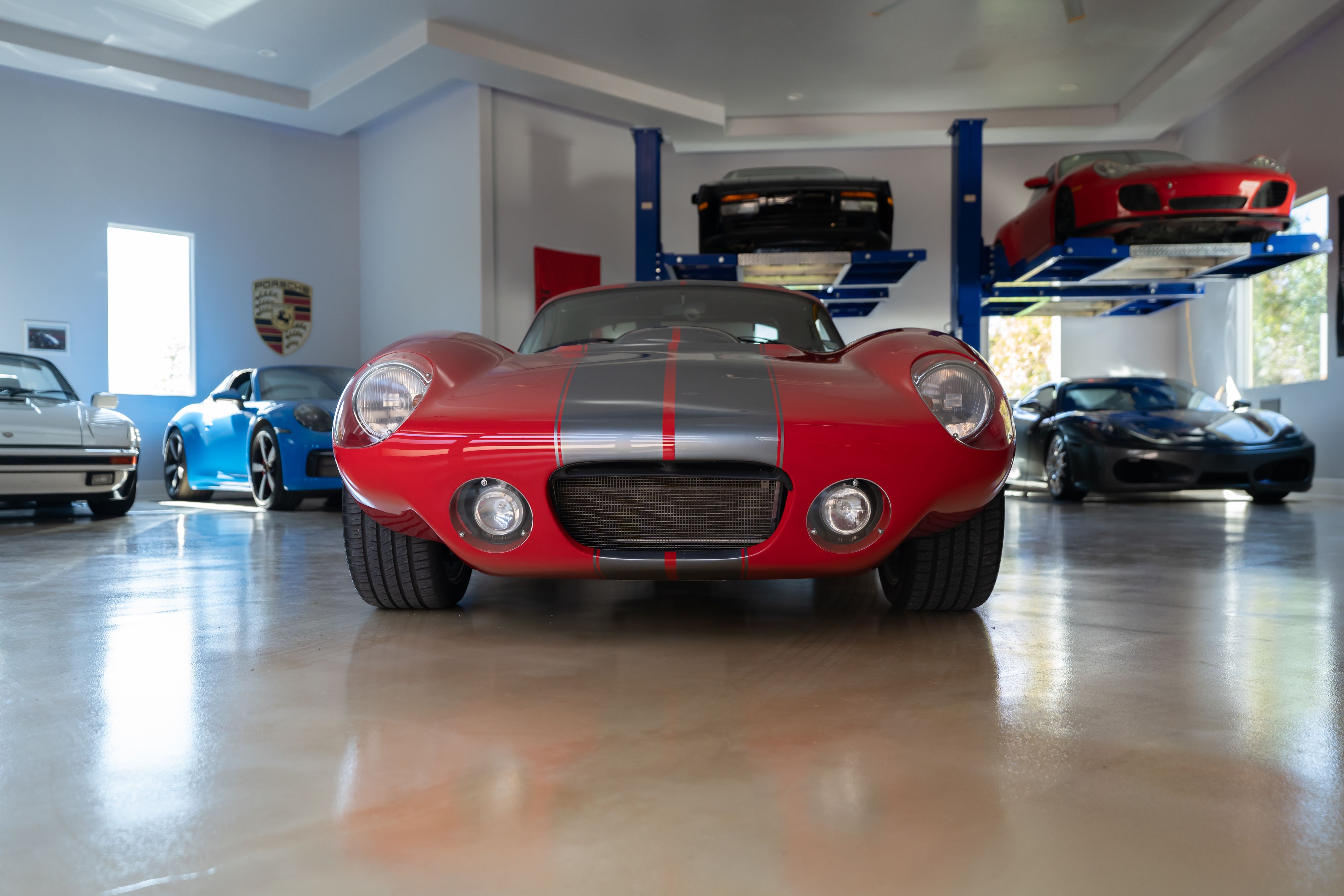 1965 Superformance Shelby Daytona CSX9114 in Monza Red.