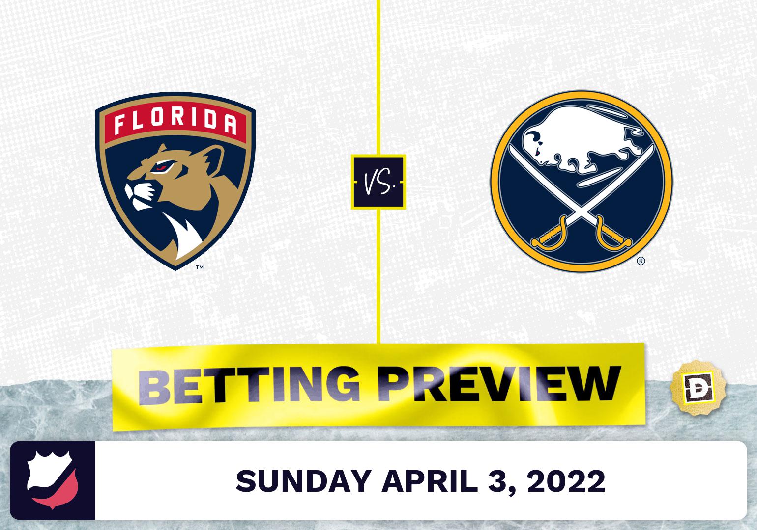 Panthers vs. Sabres Prediction and Odds - Apr 3, 2022