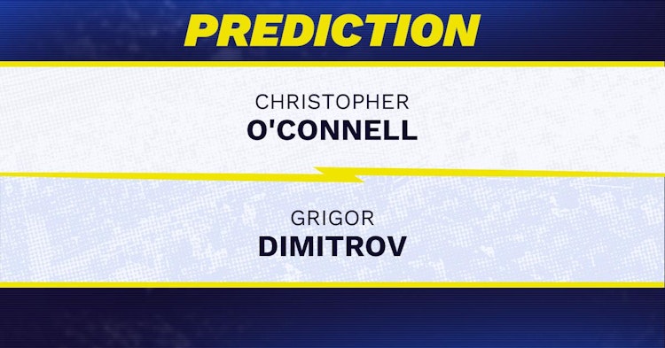 Christopher O'Connell vs Grigor Dimitrov Tennis Prediction.