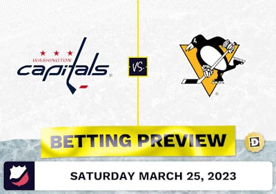 Capitals vs. Penguins Prediction and Odds - Mar 25, 2023
