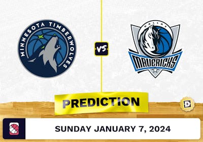 Minnesota Timberwolves vs. Dallas Mavericks Prediction, Odds, NBA Picks  [1/7/2024]