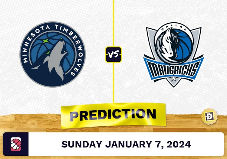 Minnesota Timberwolves vs. Dallas Mavericks Prediction, Odds, NBA Picks  [1/7/2024]