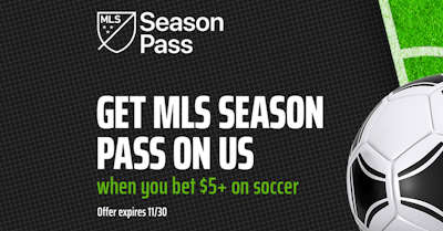 DraftKings Promo Code Unlocks $150 betting bonus and MLS Season Pass With $5 Bet on Soccer