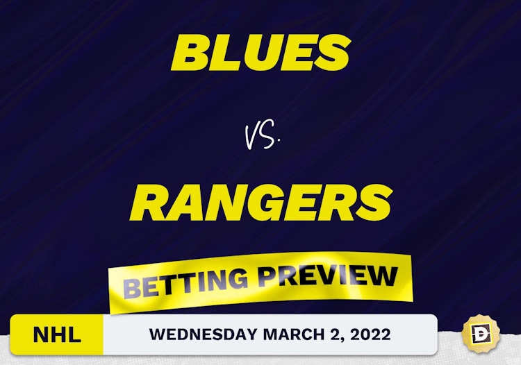 Blues vs. Rangers Predictions and Odds - Mar 2, 2022
