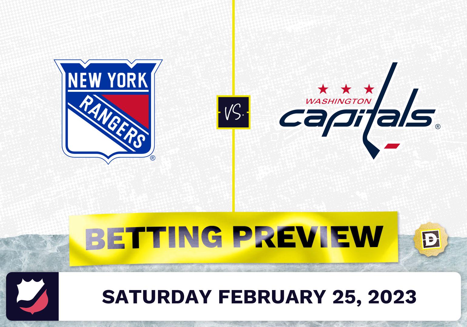 Rangers Vs. Capitals Prediction And Odds - Feb 25, 2023