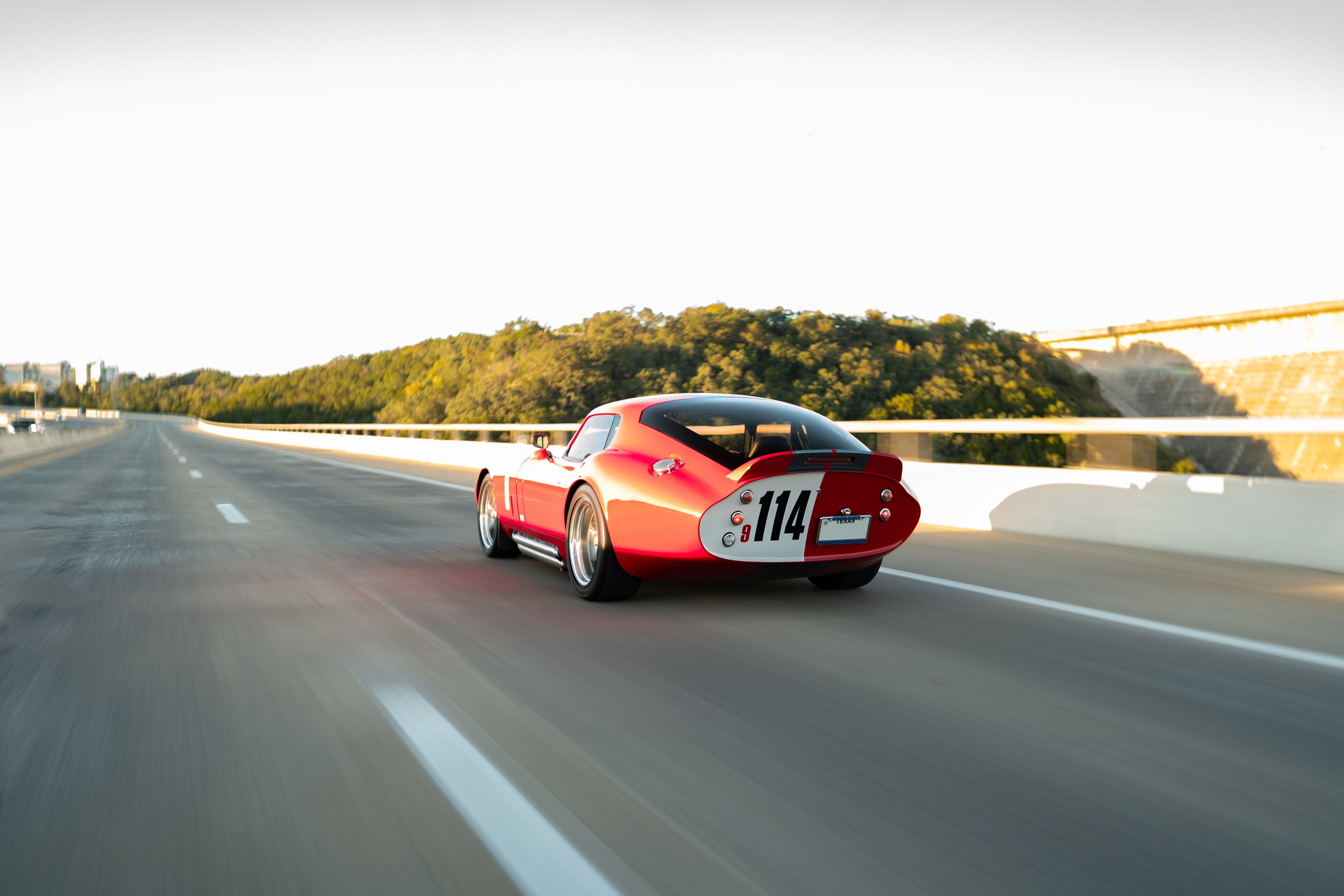 1965 Superformance Shelby Daytona CSX9114 in Monza Red.