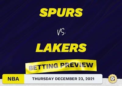 Spurs vs. Lakers Predictions and Odds - Dec 23, 2021