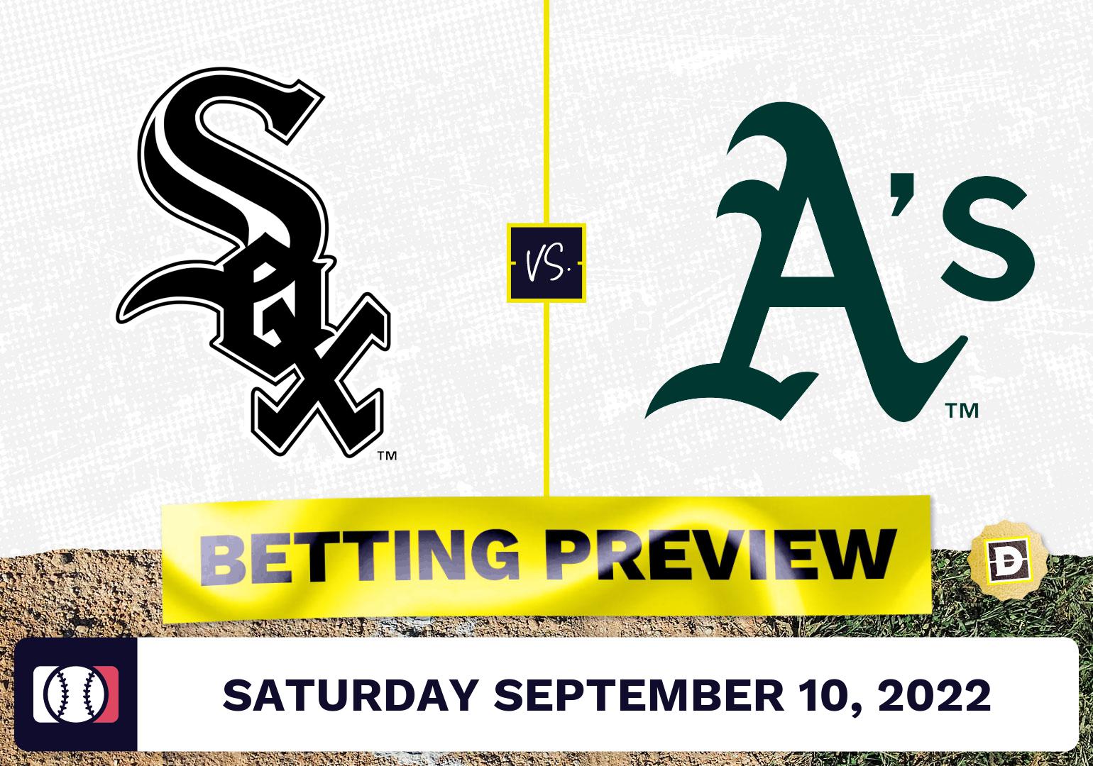 White Sox vs. Athletics Prediction and Odds - Sep 10, 2022