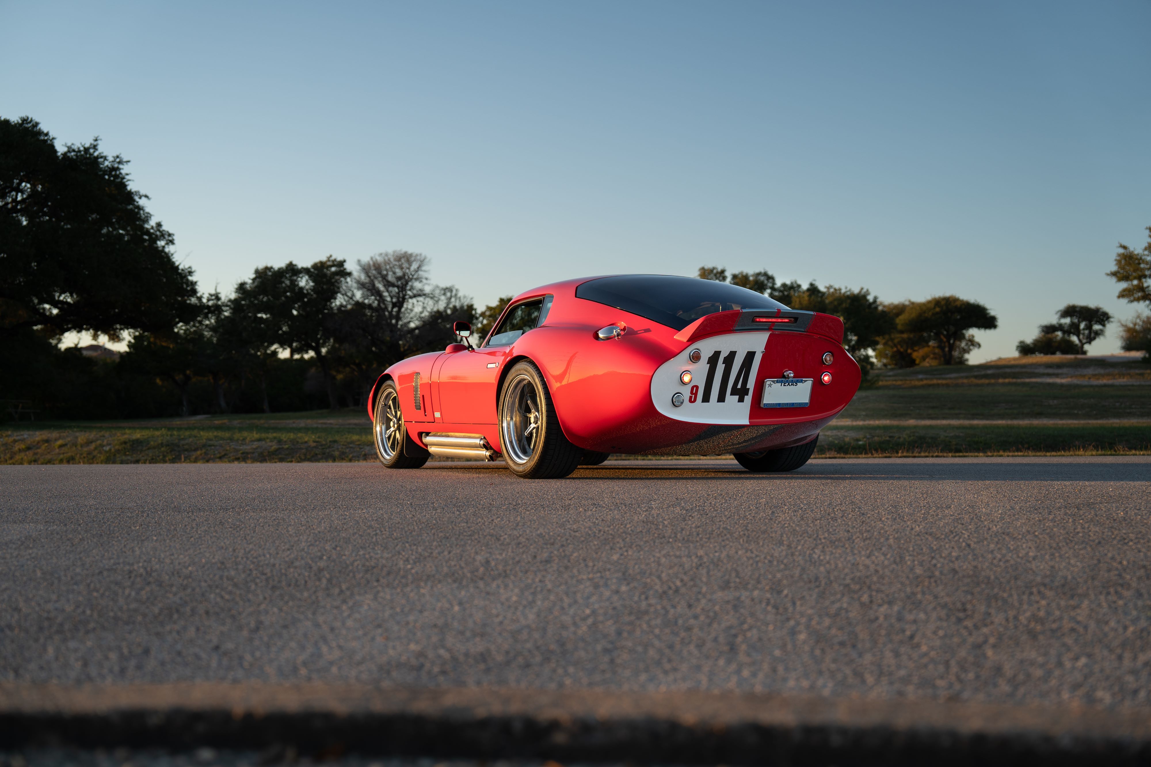 1965 Superformance Shelby Daytona CSX9114 in Monza Red.