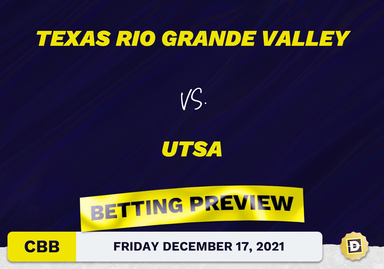 Texas Rio Grande Valley vs. UTSA CBB Predictions and Odds - Dec 17, 2021
