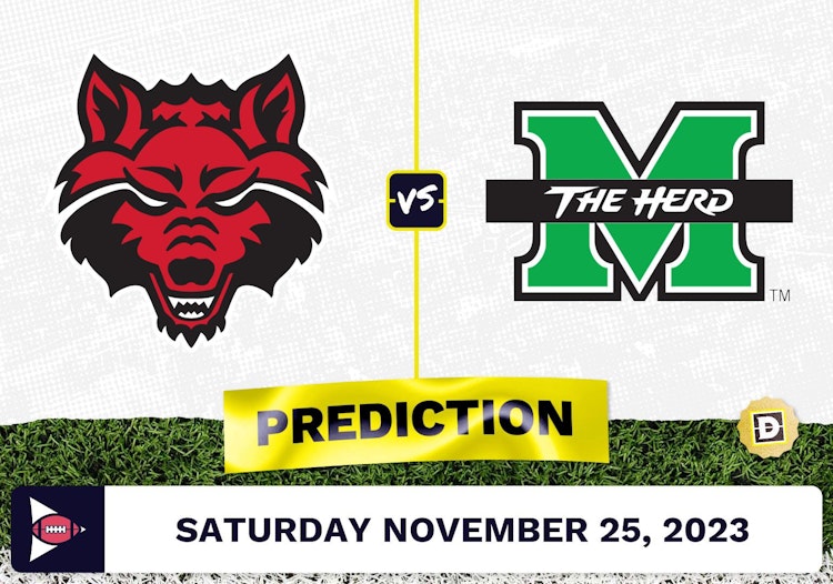 Arkansas State vs. Marshall CFB Prediction and Odds - November 25, 2023