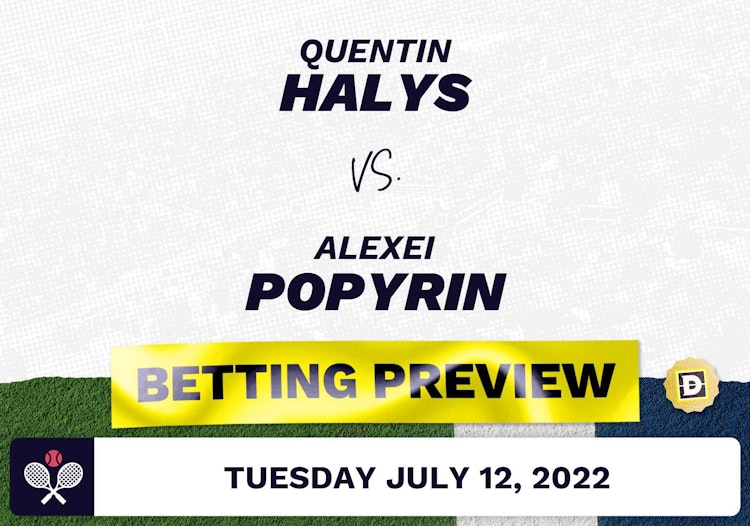 Quentin Halys vs. Alexei Popyrin Predictions - Jul 12, 2022