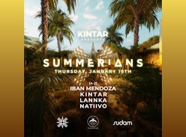 IBAN MENDOZA, SUMMERIANS 19TH JAN @ Vagalume Tulum