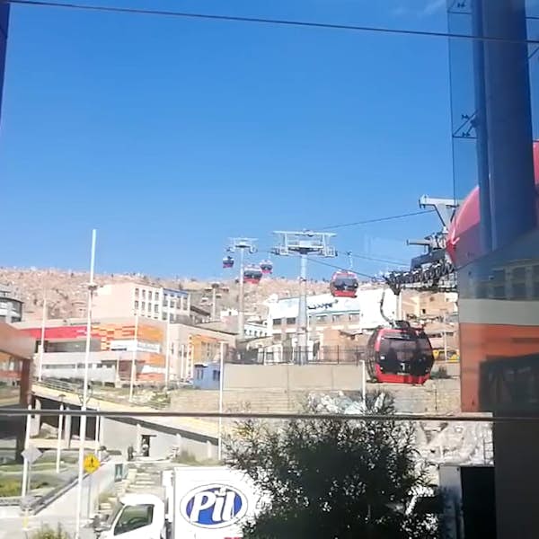 Cable Car Red and Orange - Bolivia - Live Stream's main gallery image