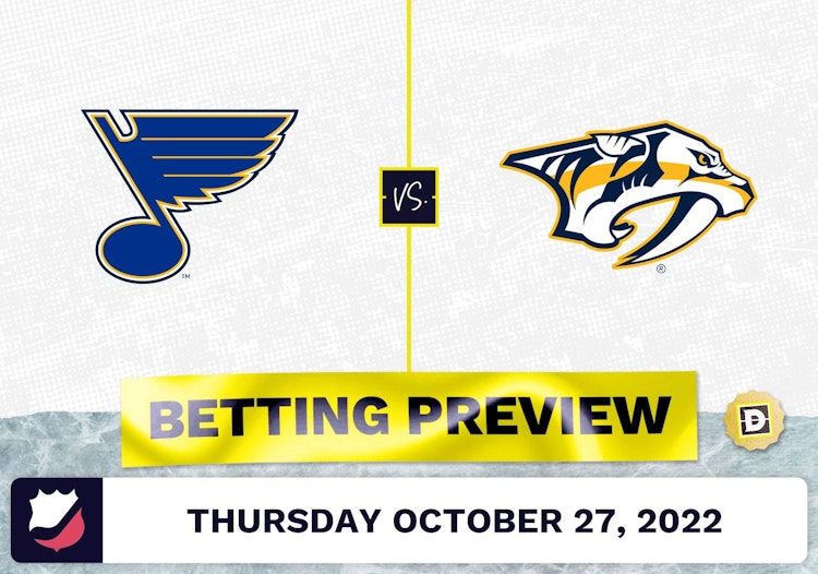 Blues vs. Predators Prediction and Odds - Oct 27, 2022