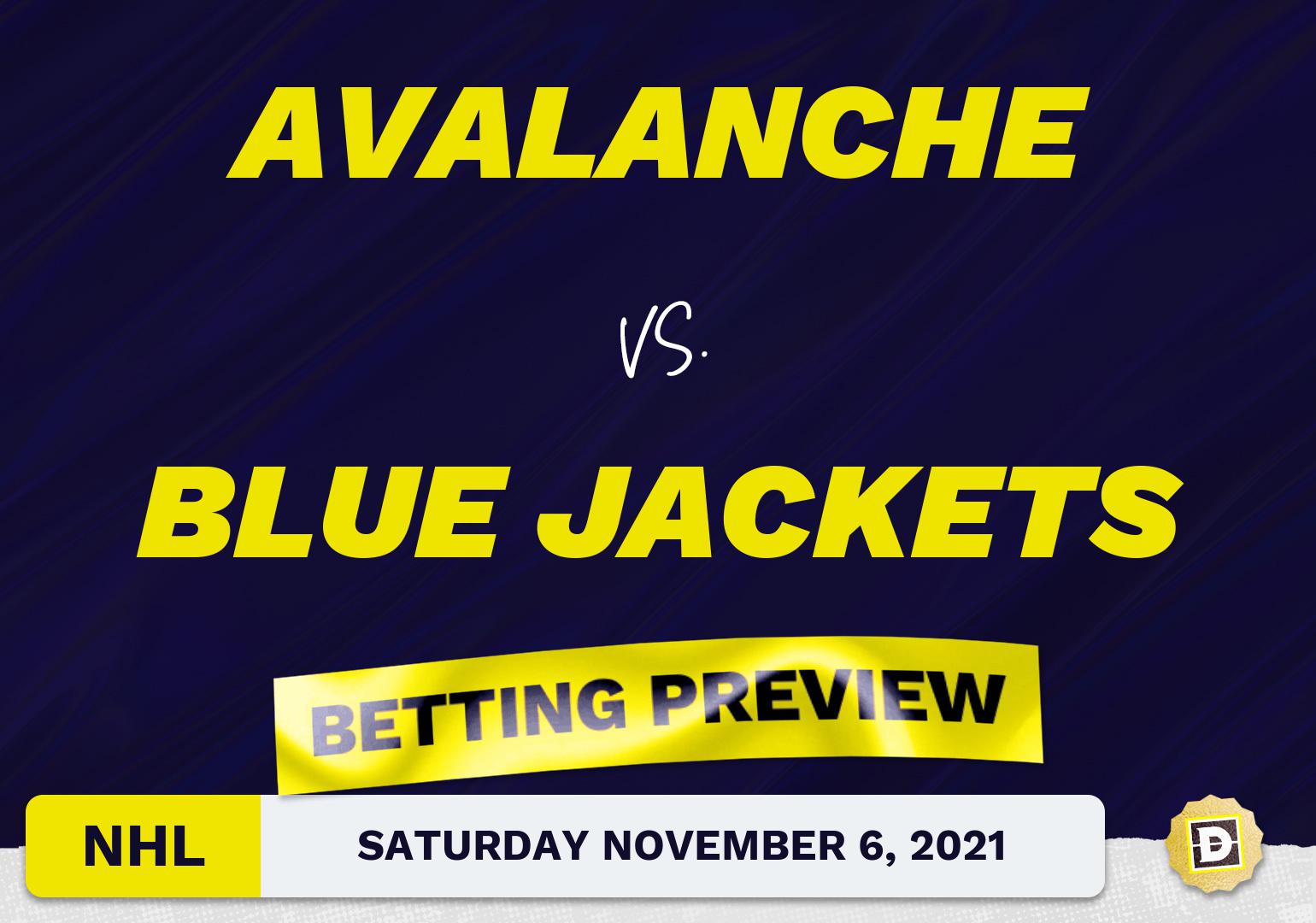 Avalanche vs. Blue Jackets Predictions and Odds - Nov 6, 2021