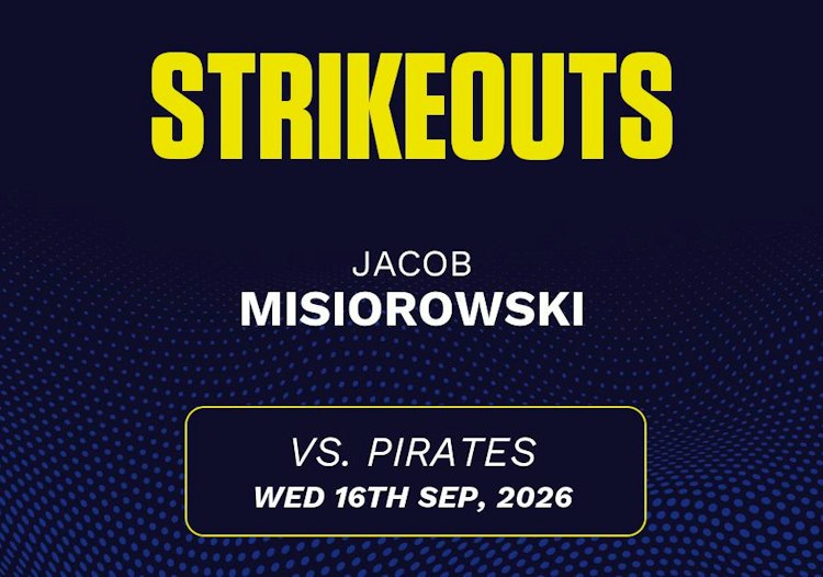 Jacob Misiorowski projected stats for Wednesday, September 16, 2026.