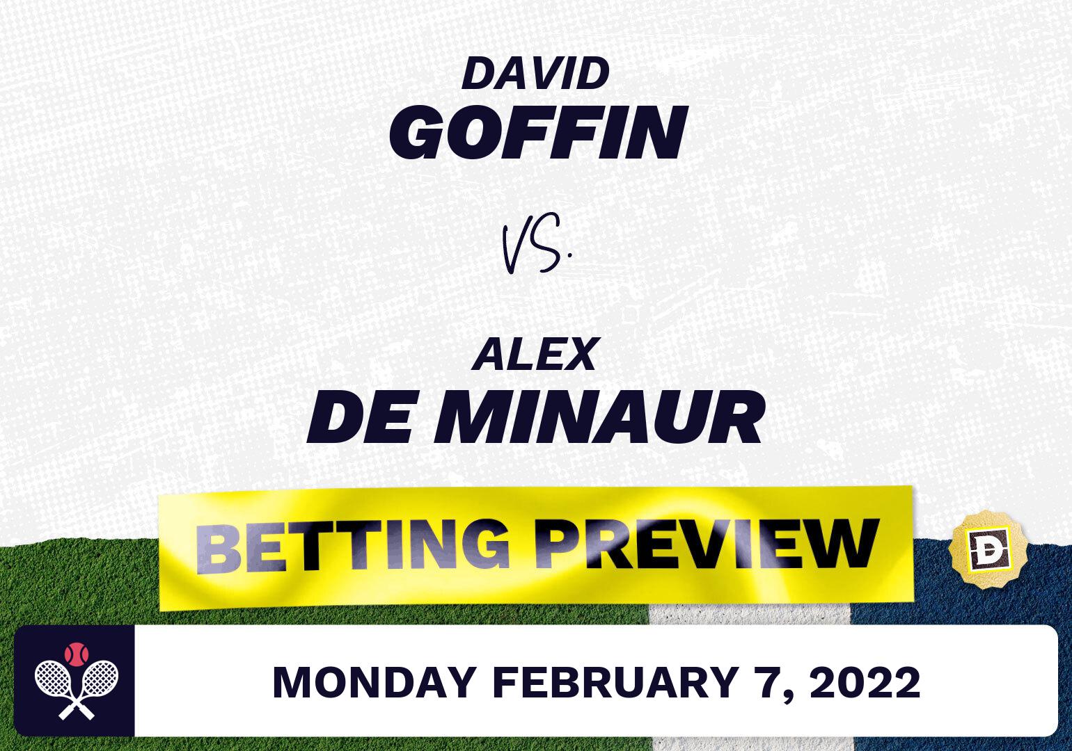 David Goffin vs. Alex de Minaur Predictions - Feb 7, 2022