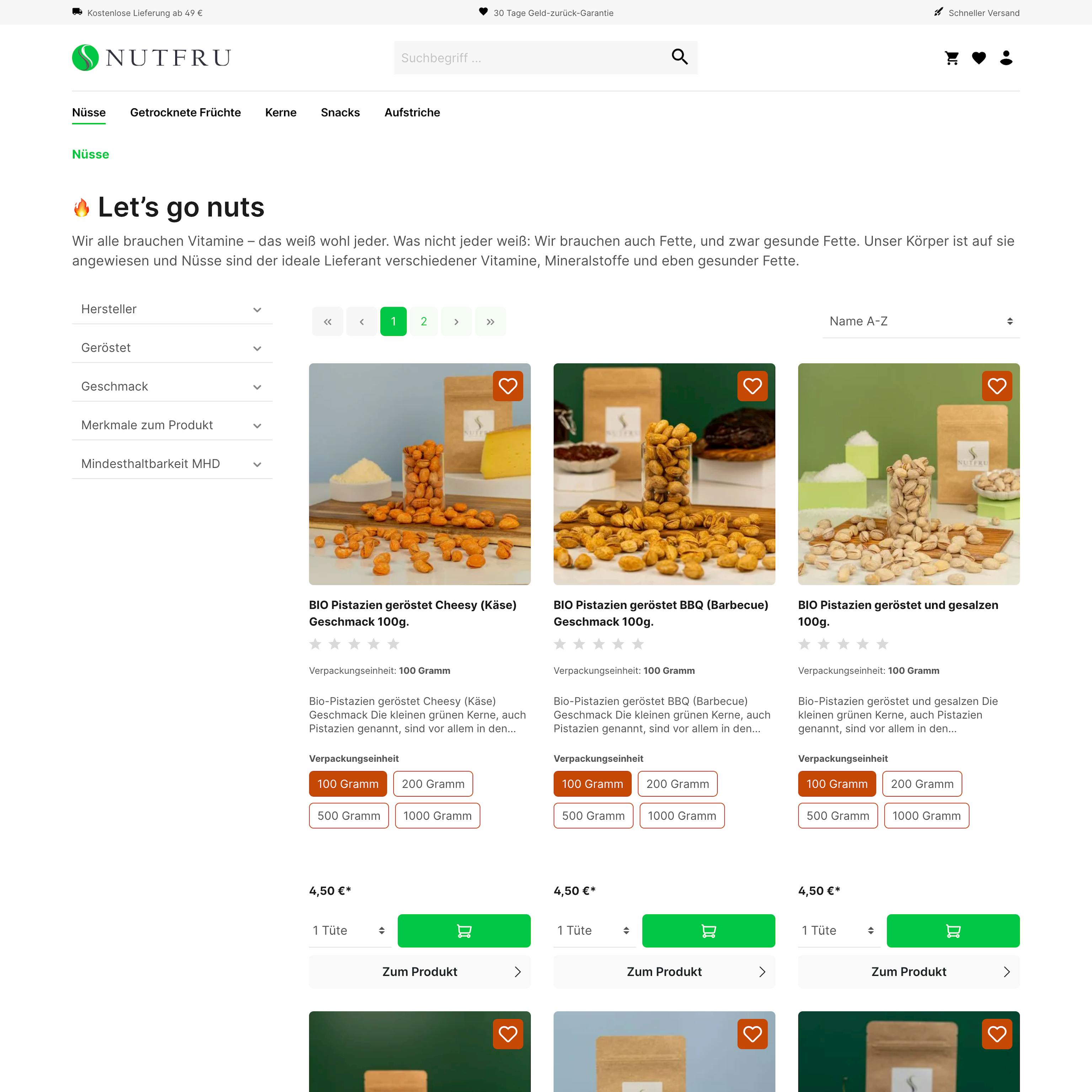 New category page