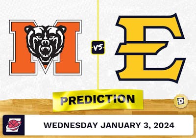 Mercer vs. East Tennessee State Prediction, Odds, College Basketball Picks  [1/3/2024]