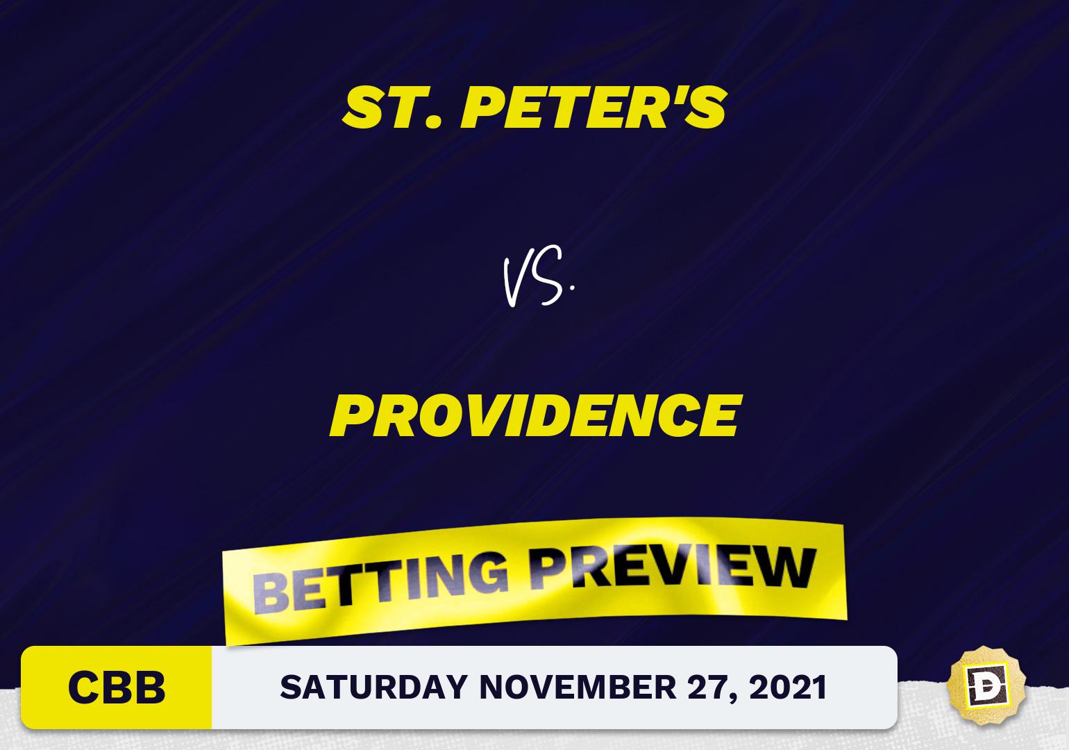 St. Peter's vs. Providence CBB Predictions and Odds - Nov 27, 2021