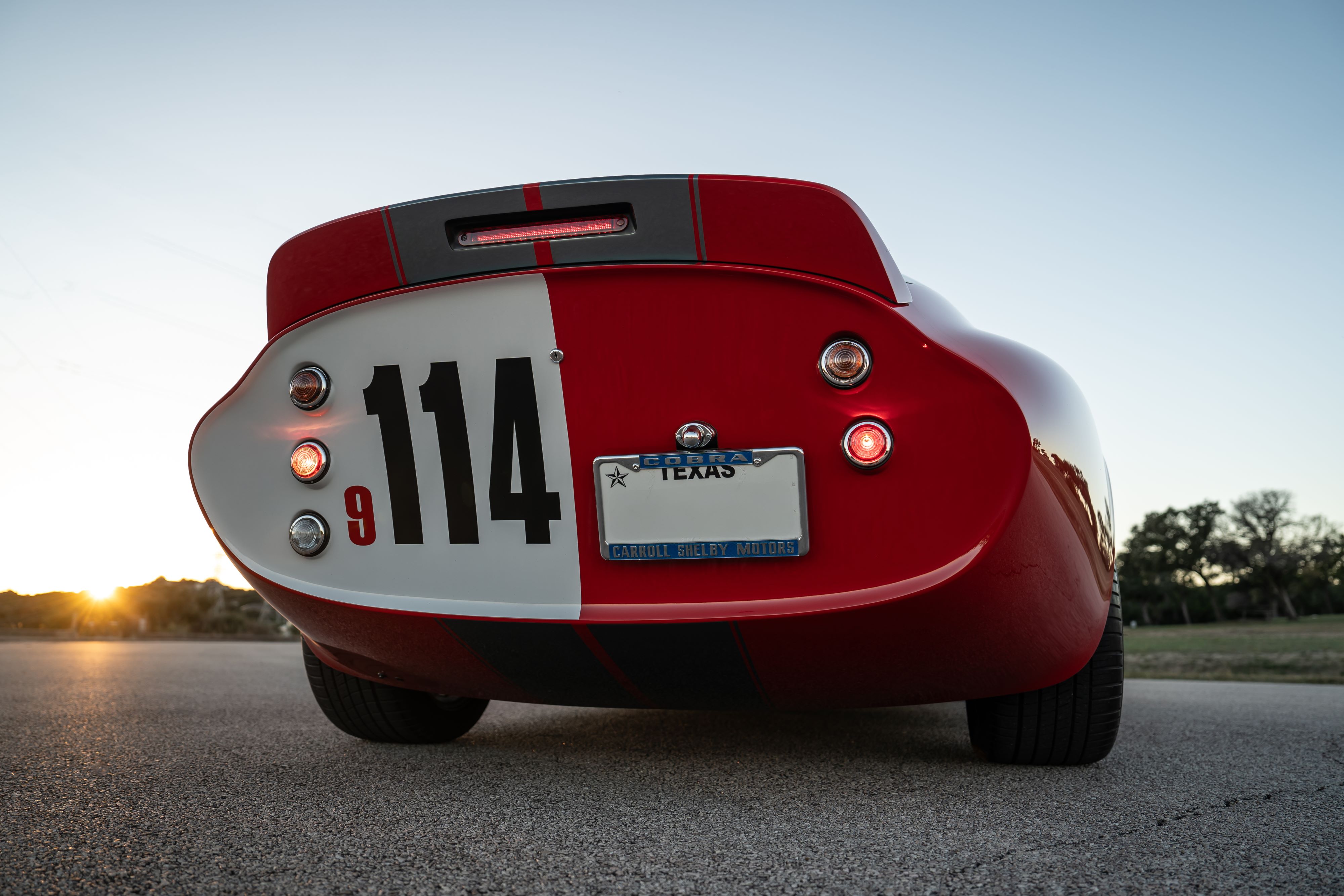 1965 Superformance Shelby Daytona CSX9114 in Monza Red.