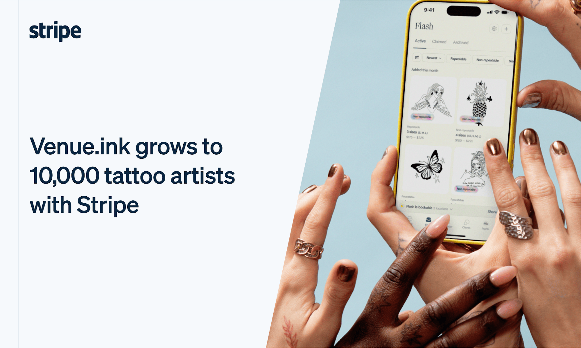 Venue.ink Grows to 10,000 Tattoo Artists | Stripe