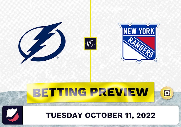 Lightning vs. Rangers Prediction and Odds - Oct 11, 2022