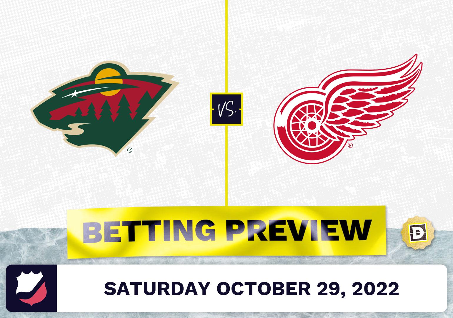 Wild vs. Red Wings Prediction and Odds - Oct 29, 2022