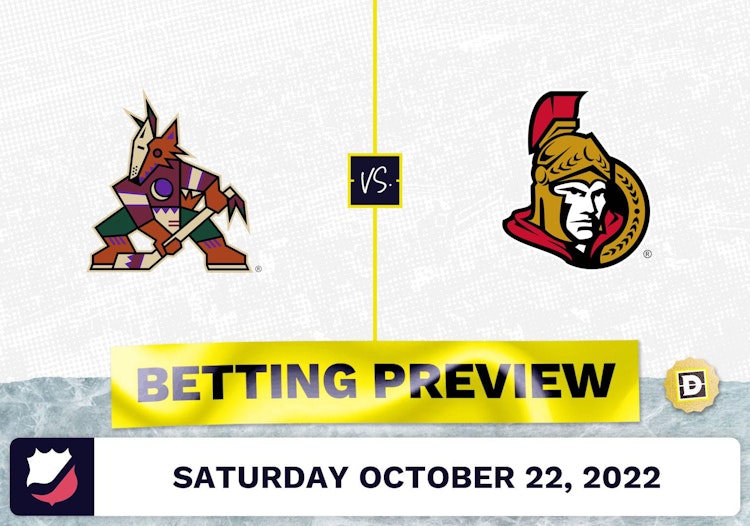 Coyotes vs. Senators Prediction and Odds - Oct 22, 2022