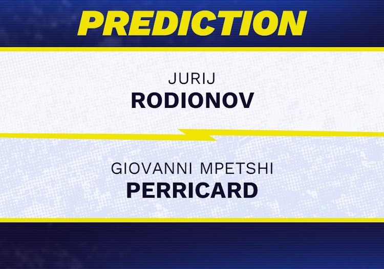 Jurij Rodionov vs Giovanni Mpetshi Perricard Tennis Prediction.
