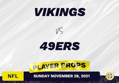 Vikings vs. 49ers Projected Player Stats - Nov 28, 2021