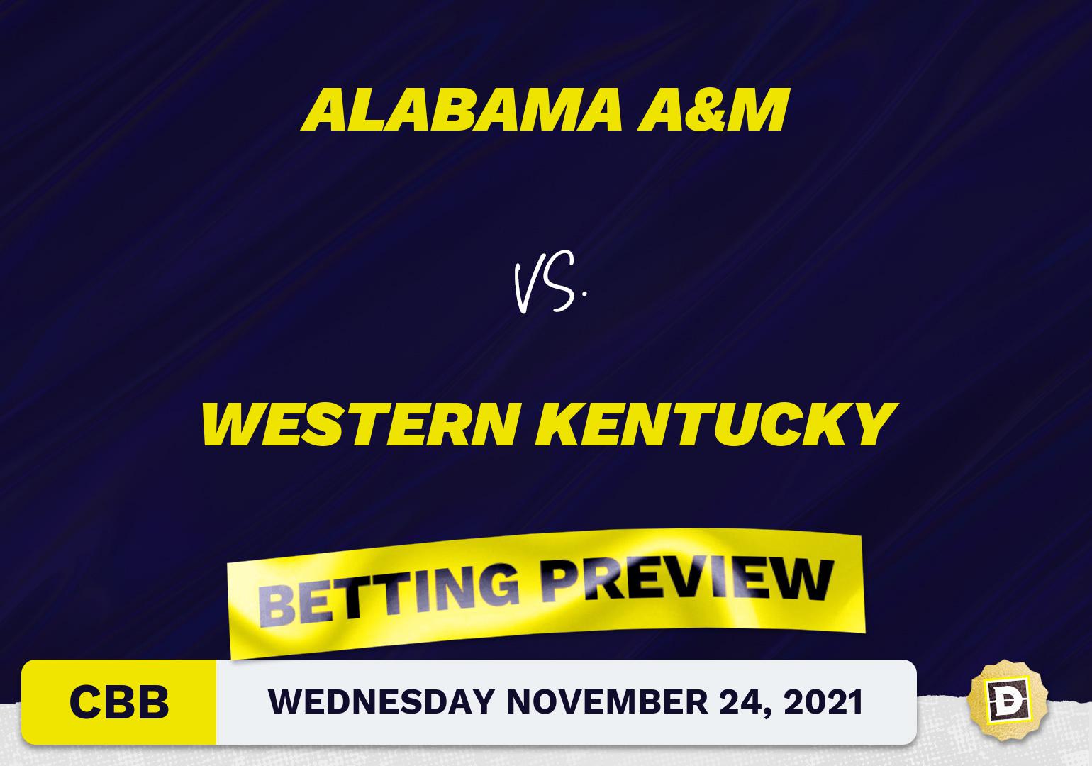 Alabama A&M vs. Western Kentucky CBB Predictions and Odds - Nov 24, 2021